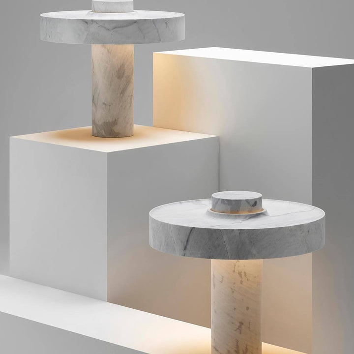 Marble Table Lamp with Contemporary Design