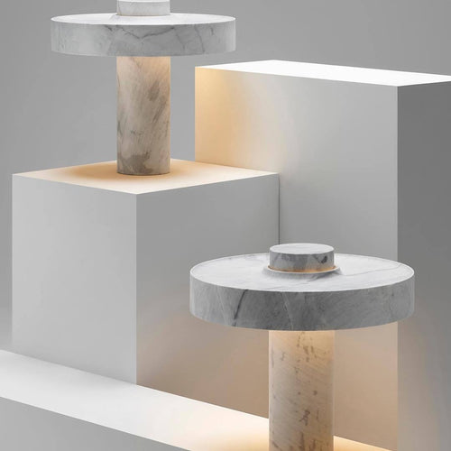 Marble Table Lamp with Contemporary Design