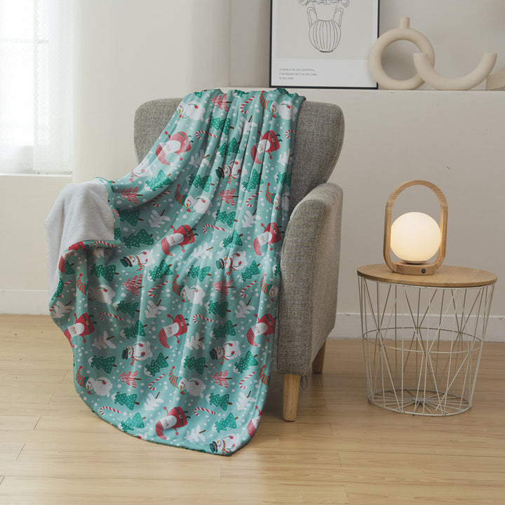 Winter-Themed Fleece Blanket