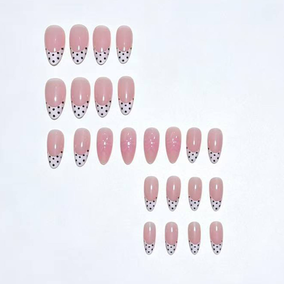 Elegant Floral Design Press-On Nail Tips Bowlift