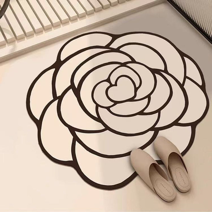 Floral Shape Area Mat