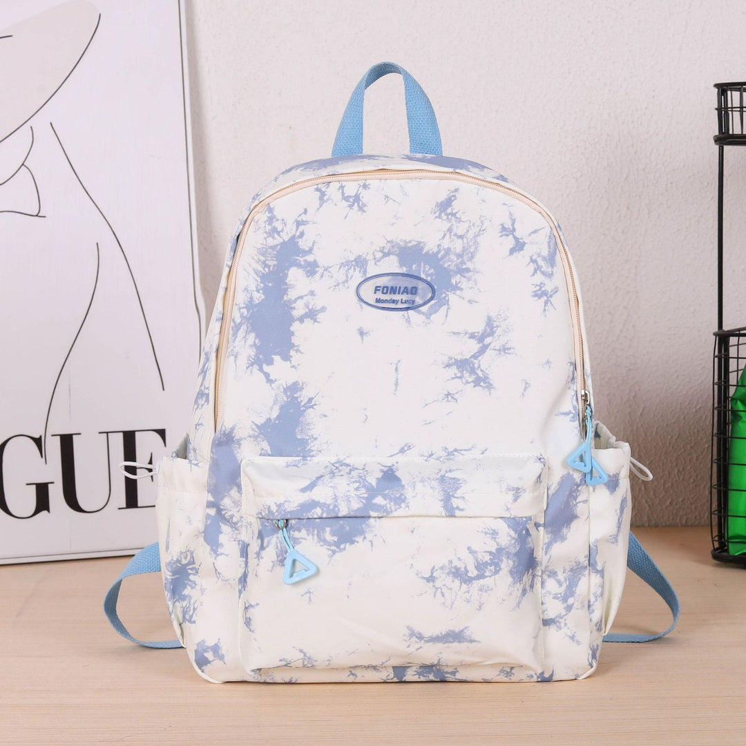 Stylish Marble-Patterned Backpack