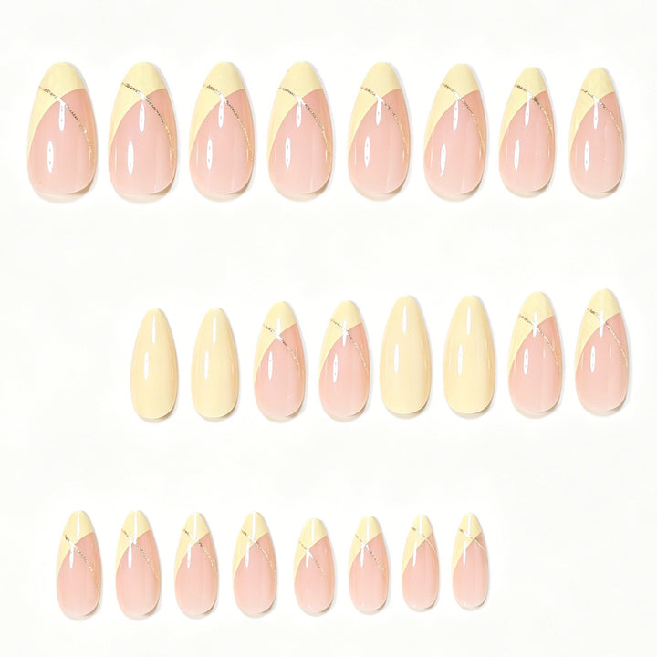 Elegant French Tip Nail Art Set Bowlift