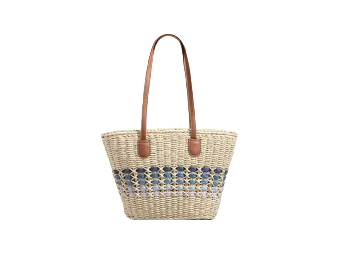 Handbag Made of High-Quality Woven Material Bowlift