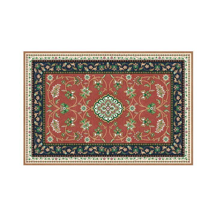 Floral-Patterned Luxury Bath Mat Bowlift