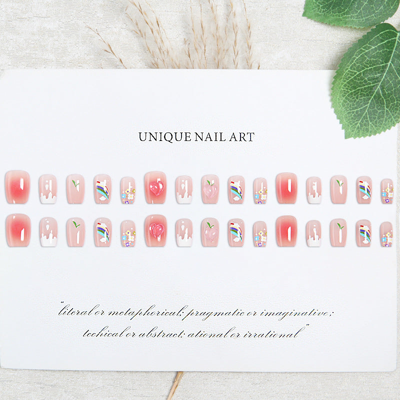 Creative nail art set with colorful fruit motifs and stylish designs Bowlift