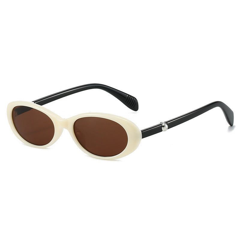 Retro Oval Frame Sunglasses Bowlift 1787812403