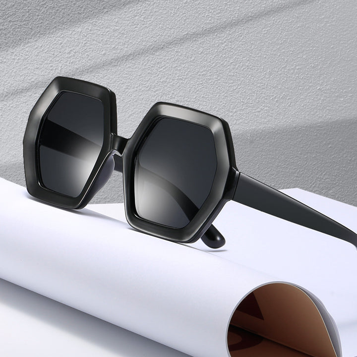 Ladies hexagonal sunglasses with comfortable frame Bowlift