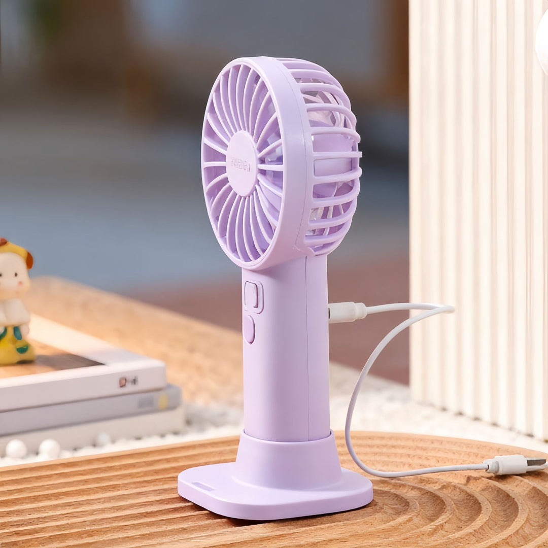 Women Portable Mini Fan with Digital Control and Multiple Speed Levels Bowlift