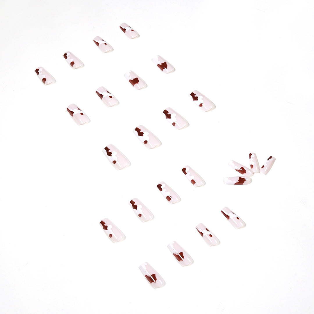 Artistic acrylic nails with elegant gradient and creative designs Bowlift