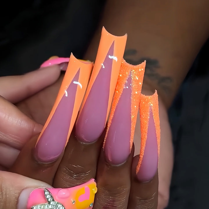 Glamorous High-Impact Stiletto Nail Enhancements Bowlift