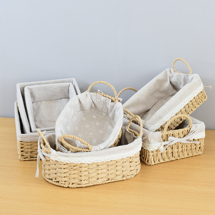 Rectangular Woven Storage Baskets Bowlift