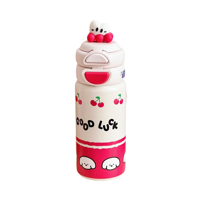 Women's water bottle with innovative lid Bowlift