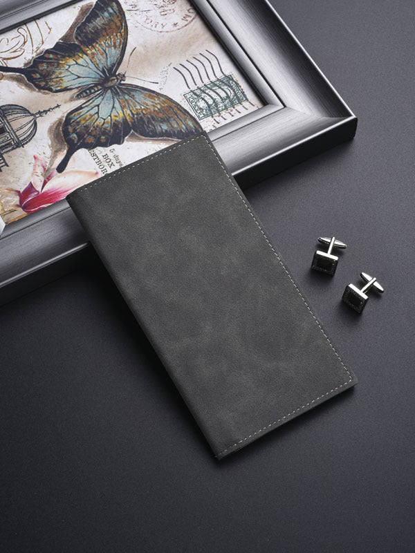 Elegant Long Leather Wallet Bowlift