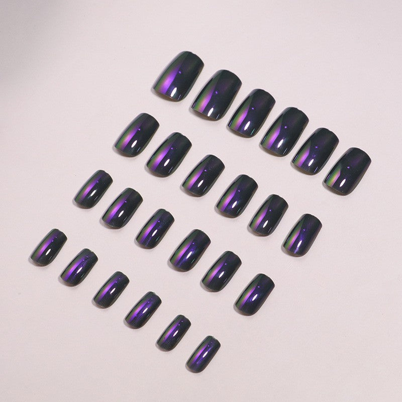 Natural French Tip Press-On Nails Bowlift
