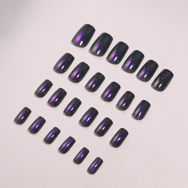 Natural French Tip Press-On Nails Bowlift