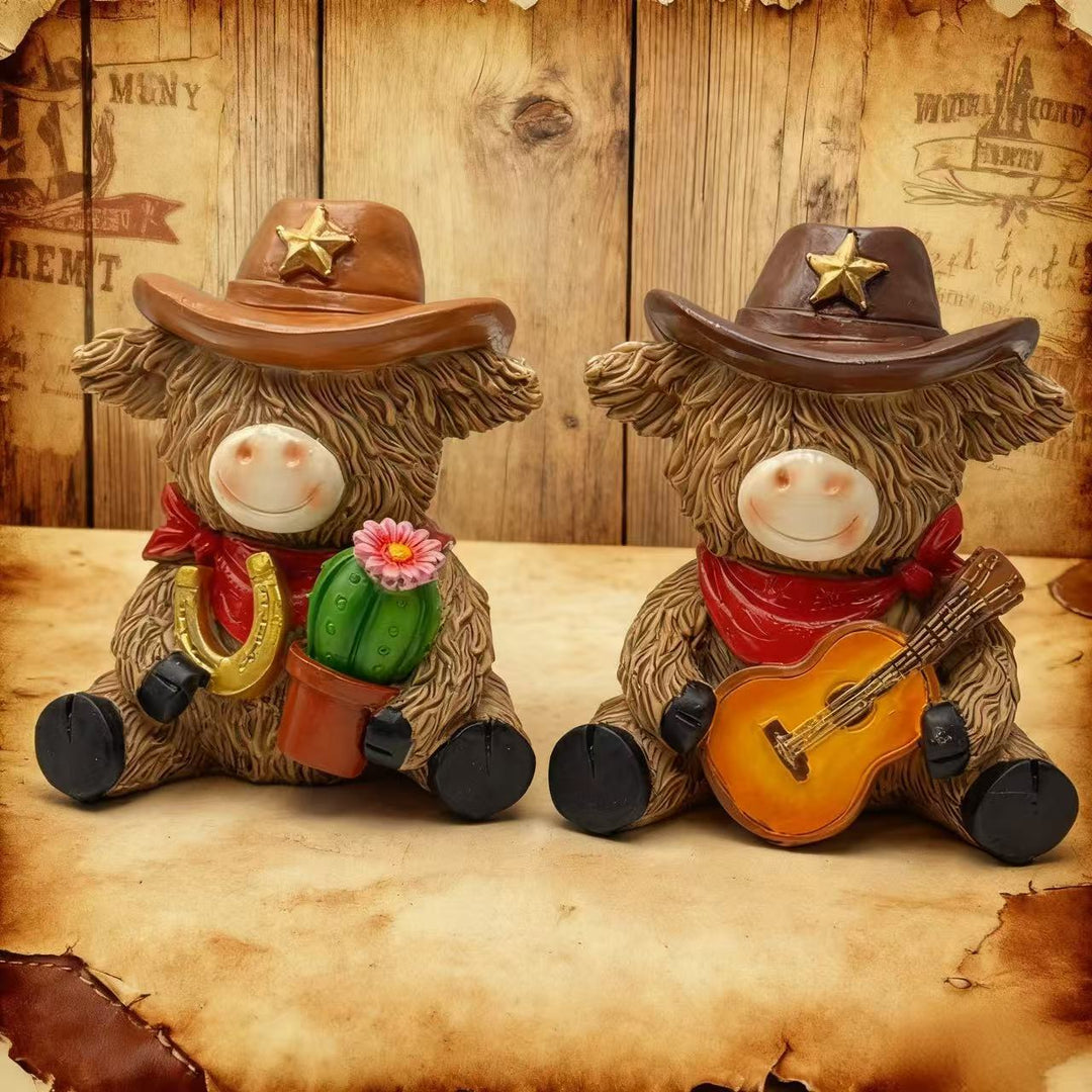 Decorative Cowboy Figure Bowlift