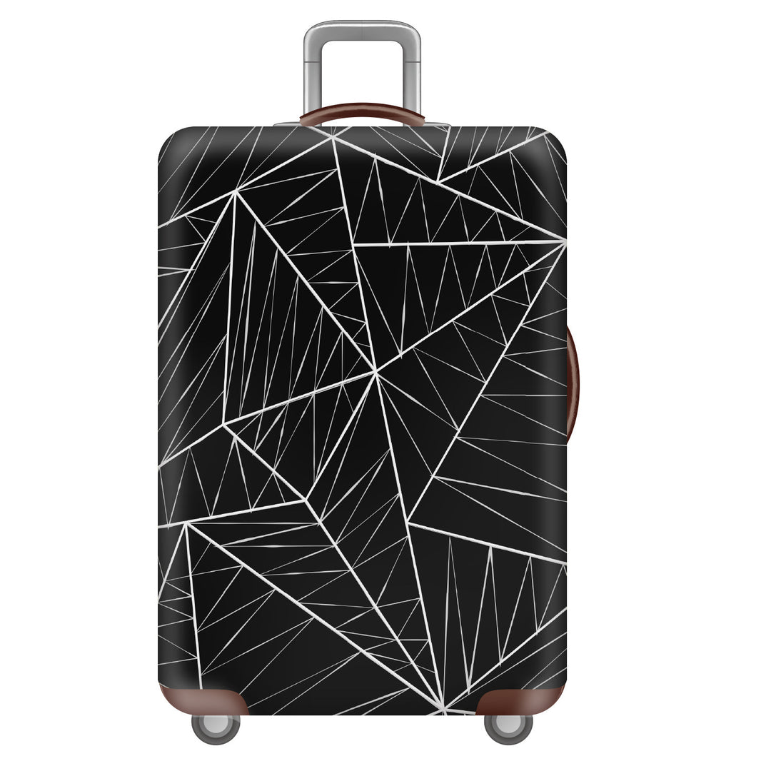 Unisex non-elastic suitcase cover with tropical leaf pattern, stretch protective cover for hard shell and soft case Bowlift