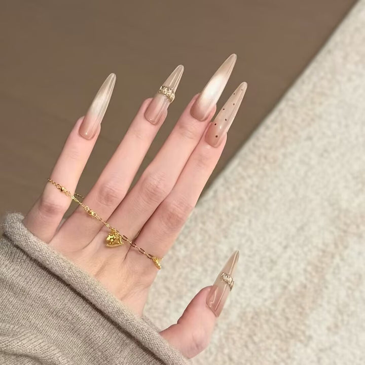 Premium Stiletto Press-On Nail Extensions Bowlift