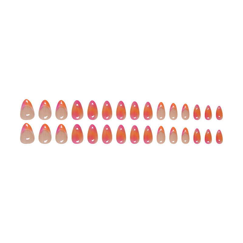 Ombre Pointed Nail Tips Bowlift