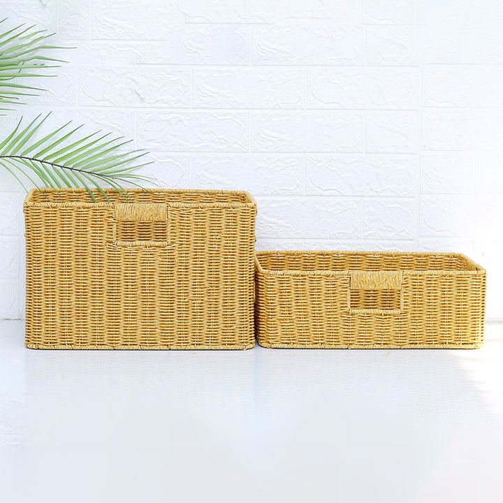 Handmade Wicker Storage Box Bowlift