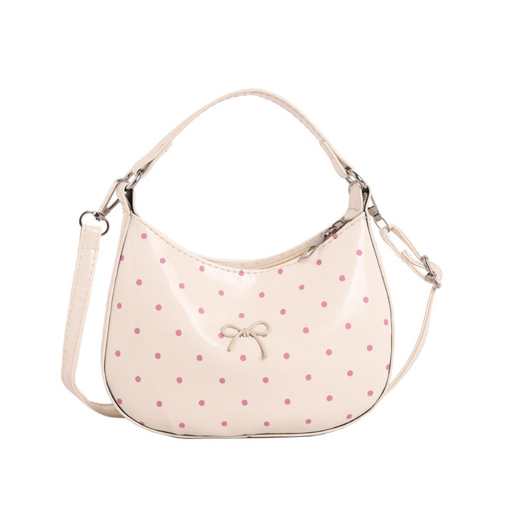 WoCharming Polka Dot Crossbody Handbag Bowlift