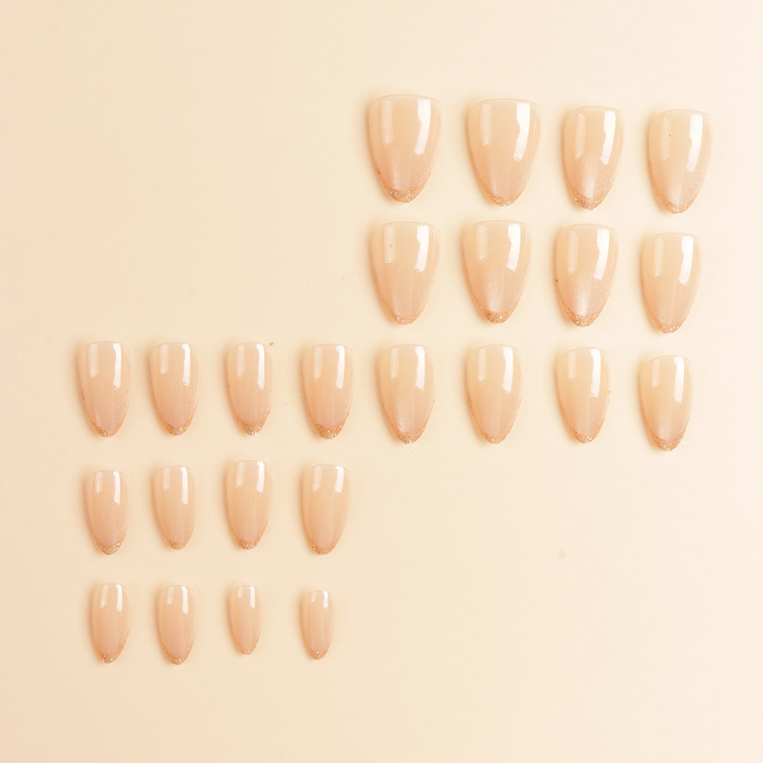 Elegant Ombre Glitter Nail Tips Bowlift