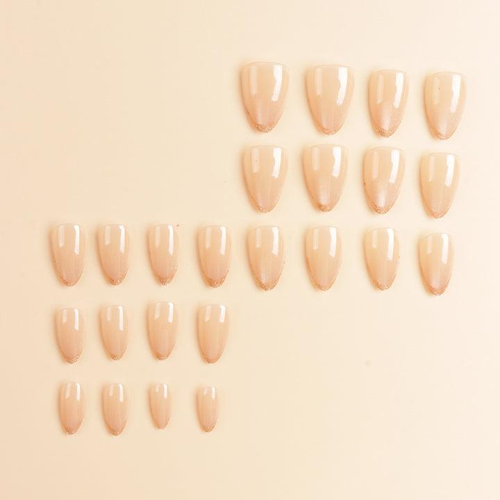 Elegant Ombre Glitter Nail Tips Bowlift