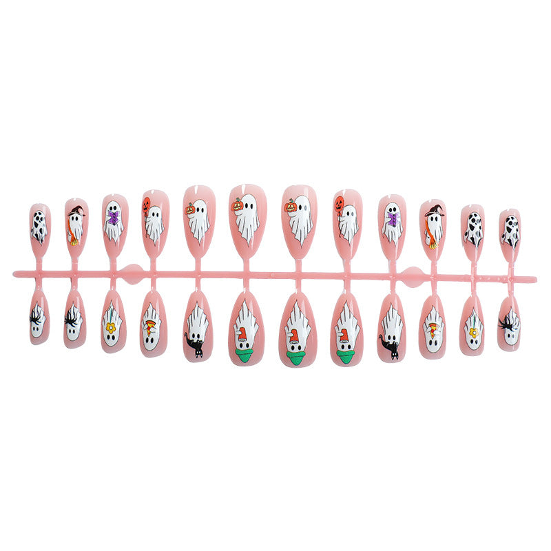 Creative Nail Art Set with Halloween-Themed Colors Bowlift