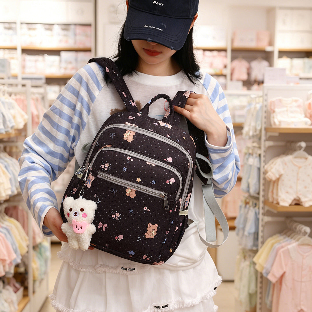 Cute Bear Design Backpack Bowlift