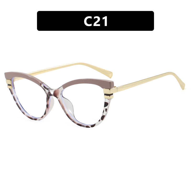 Ladies Cat-Eye Sunglasses with Elegant Metal Accents Bowlift