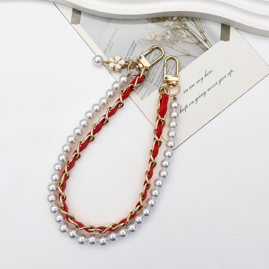 Stylish Pearl-Embellished Eyewear Chain Bowlift