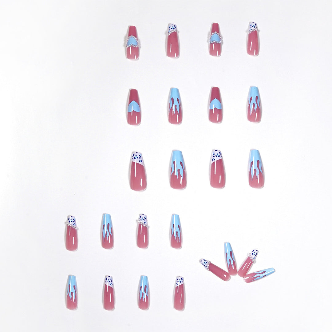 Artful stiletto nails in creative design Bowlift