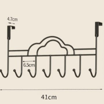 Decorative Wall-Mounted Notch Hook Rack