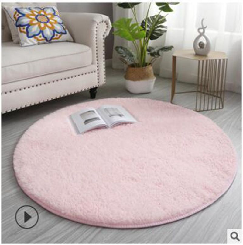 Plush Round Area Rug