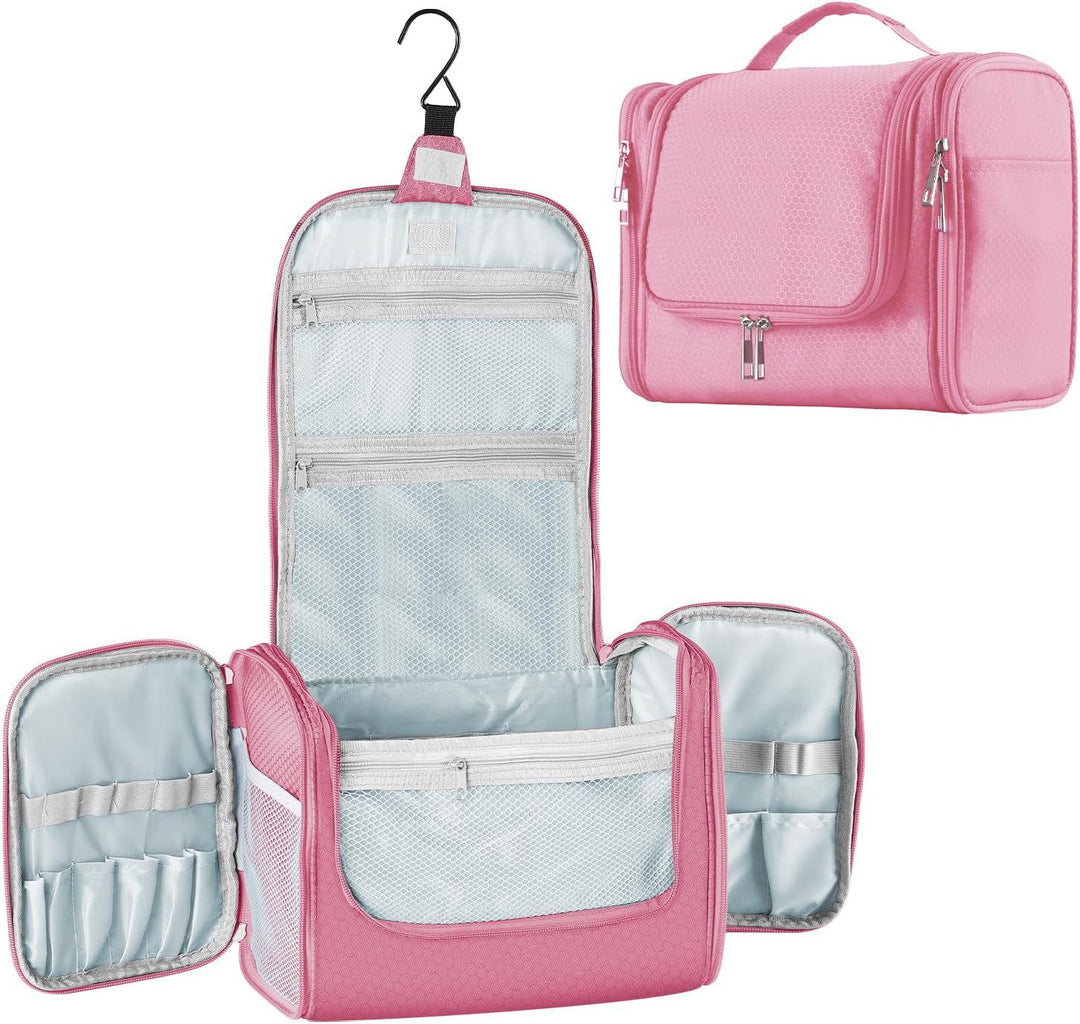 Cosmetic organizer with hooks and multiple compartments Bowlift
