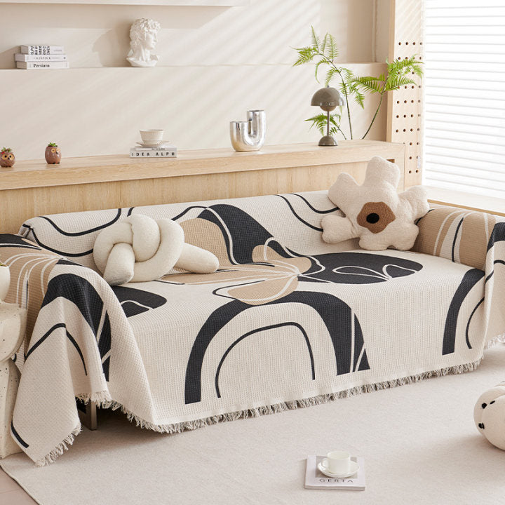Modern Abstract Sofa Throw Blanket