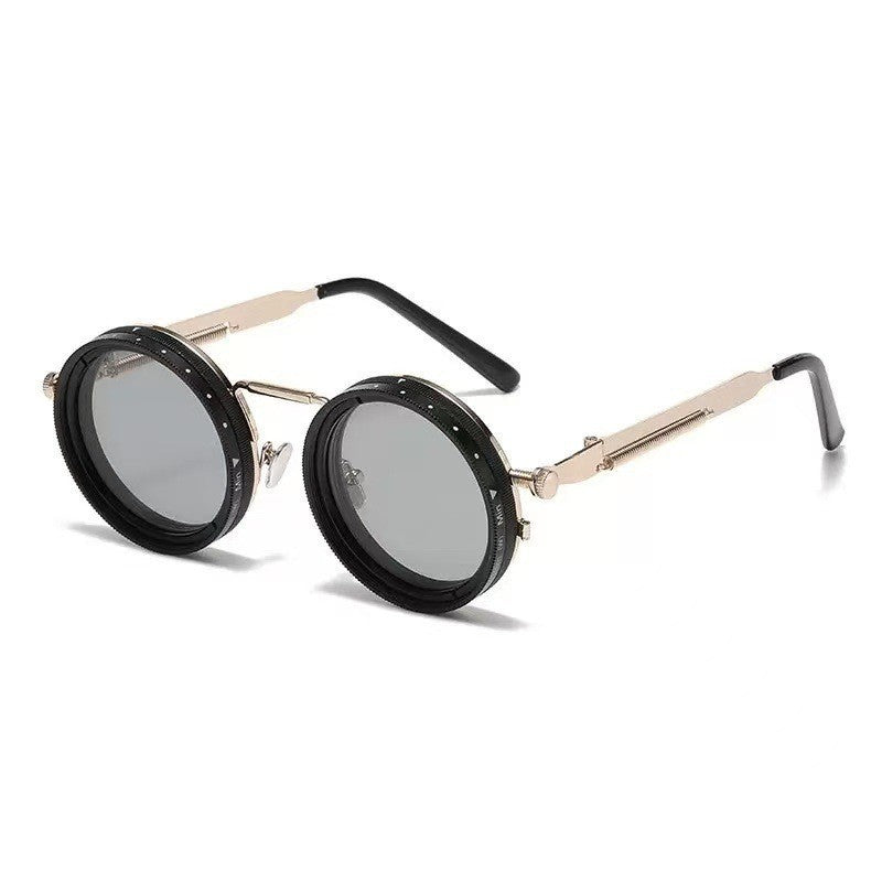 Ladies vintage inspired round sunglasses with unique frame Bowlift