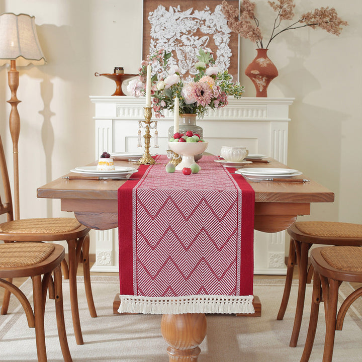 Textured Chevron Table Runner