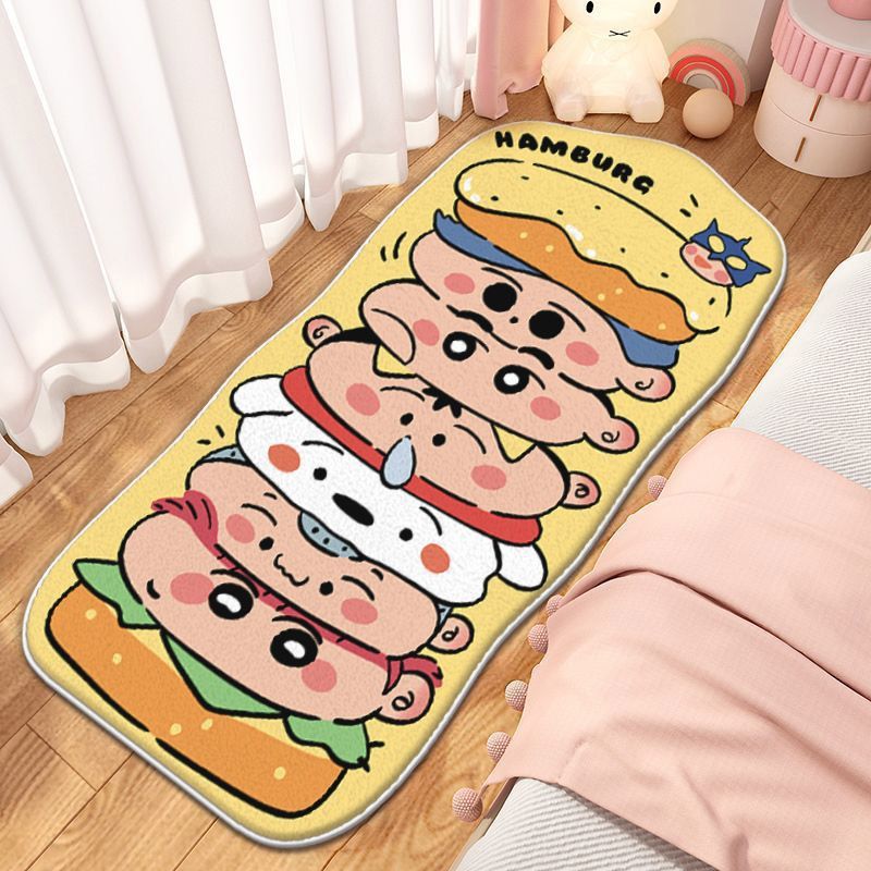 Whimsical Hamburger-Themed Area Rug