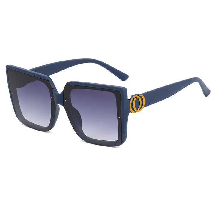 Women's square sunglasses with unique tire element Bowlift