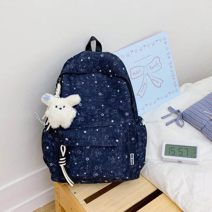 Cute Star-Printed Backpack