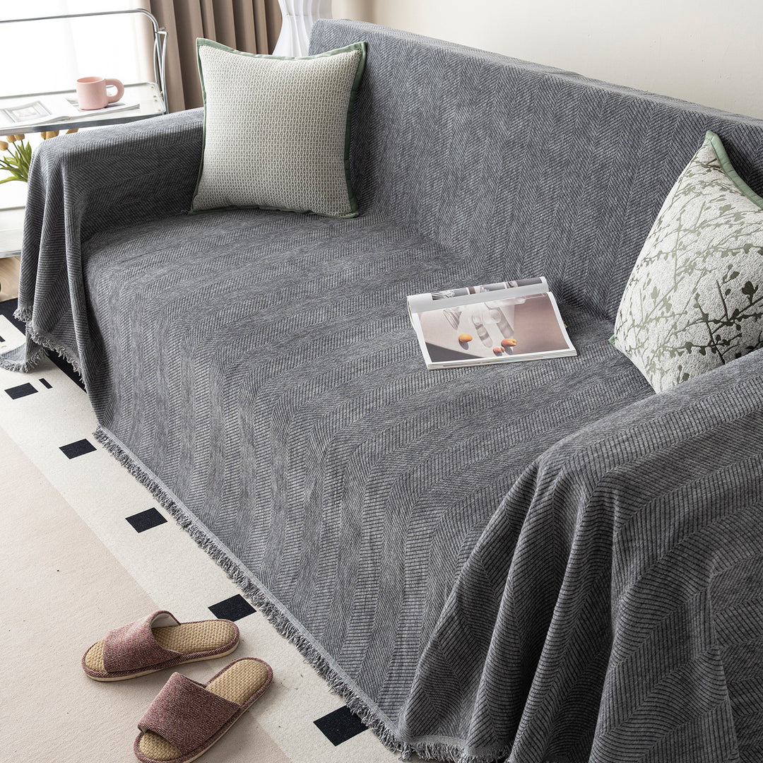 Cozy Chenille Sofa Blanket