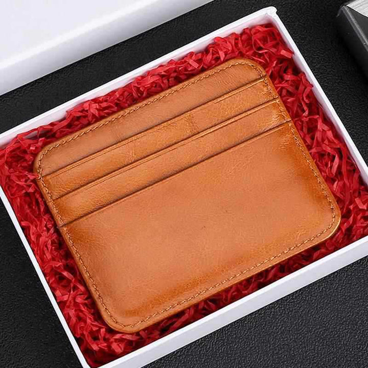 Minimalist Leather Card Holder Bowlift