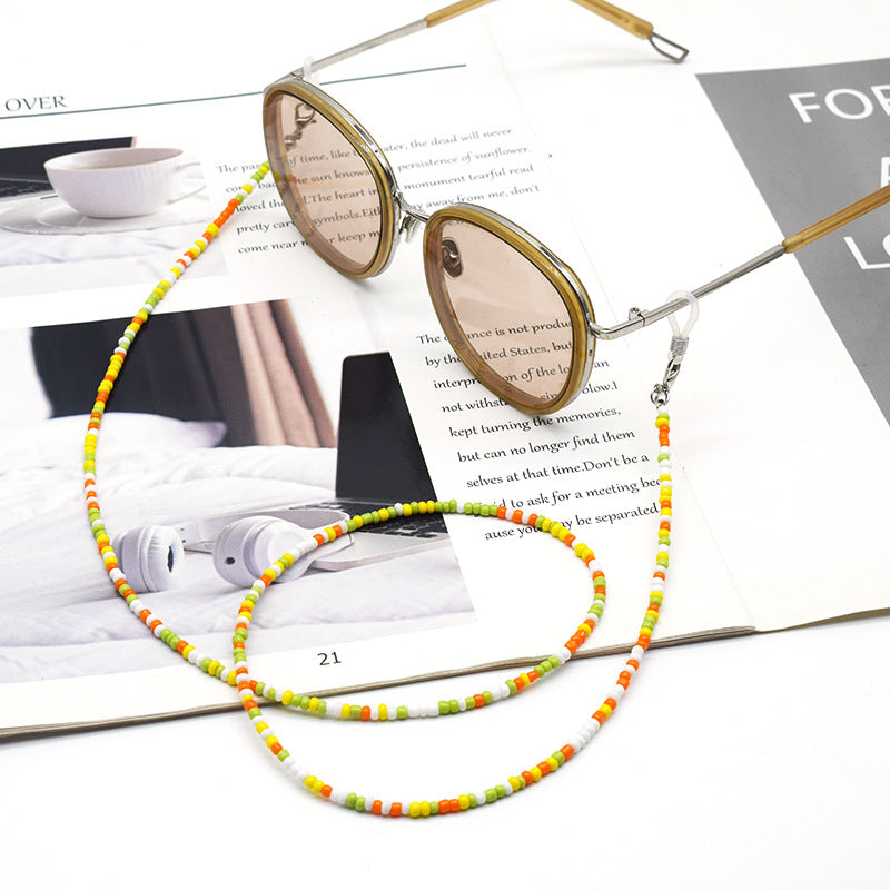 Colorful Beaded Eyewear Chain Holder Bowlift