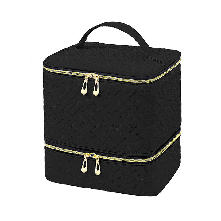 Cosmetic storage bag with multiple compartments Bowlift