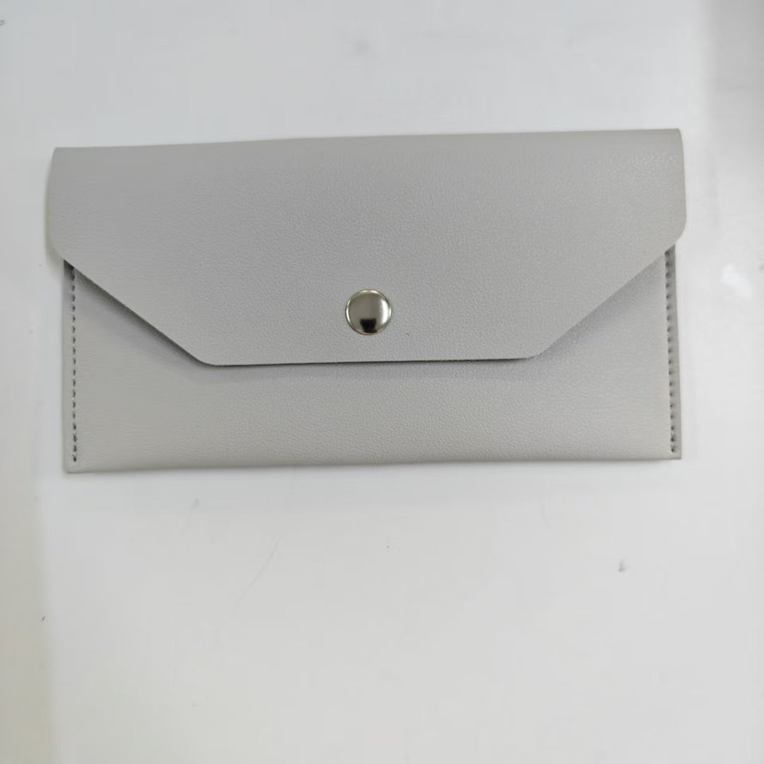 Leather Envelope Sunglasses Case with Snap Closure Bowlift