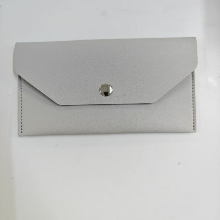 Leather Envelope Sunglasses Case with Snap Closure Bowlift