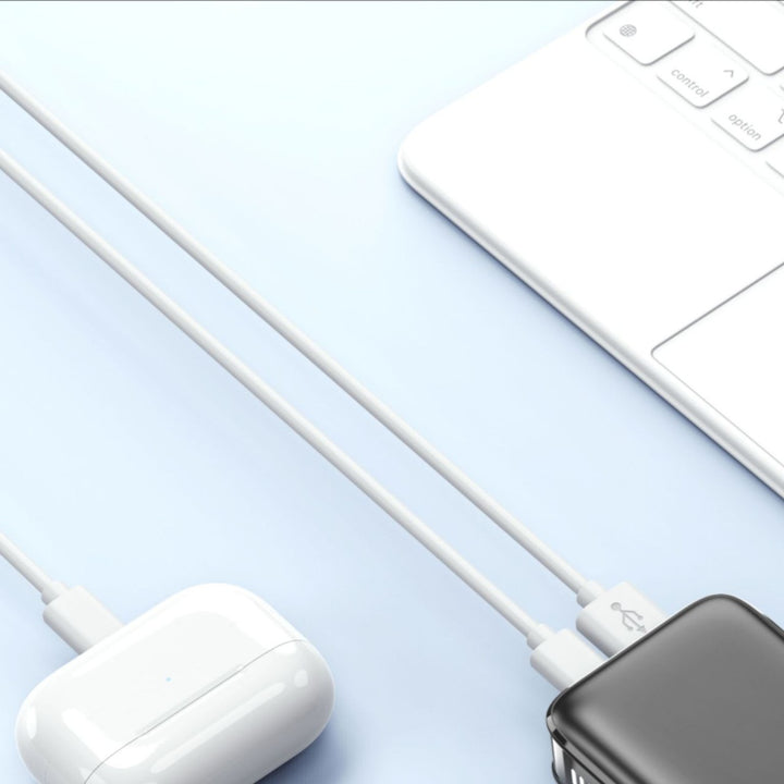 Portable power bank with fast USB-C charging function and integrated LED display Bowlift
