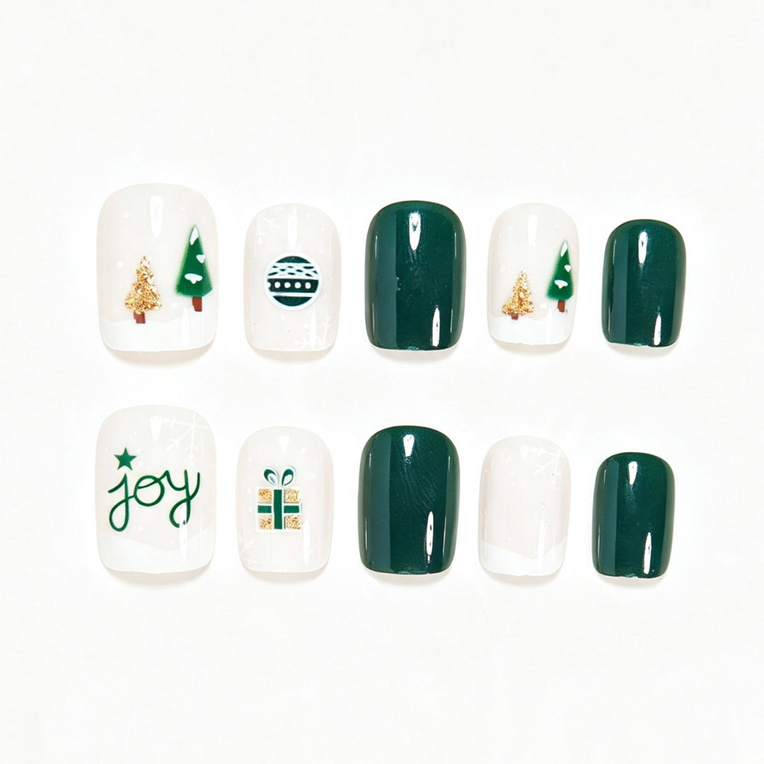 Festive Holiday Nail Art Design Bowlift